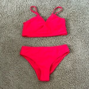 Girls pinkish red bikini